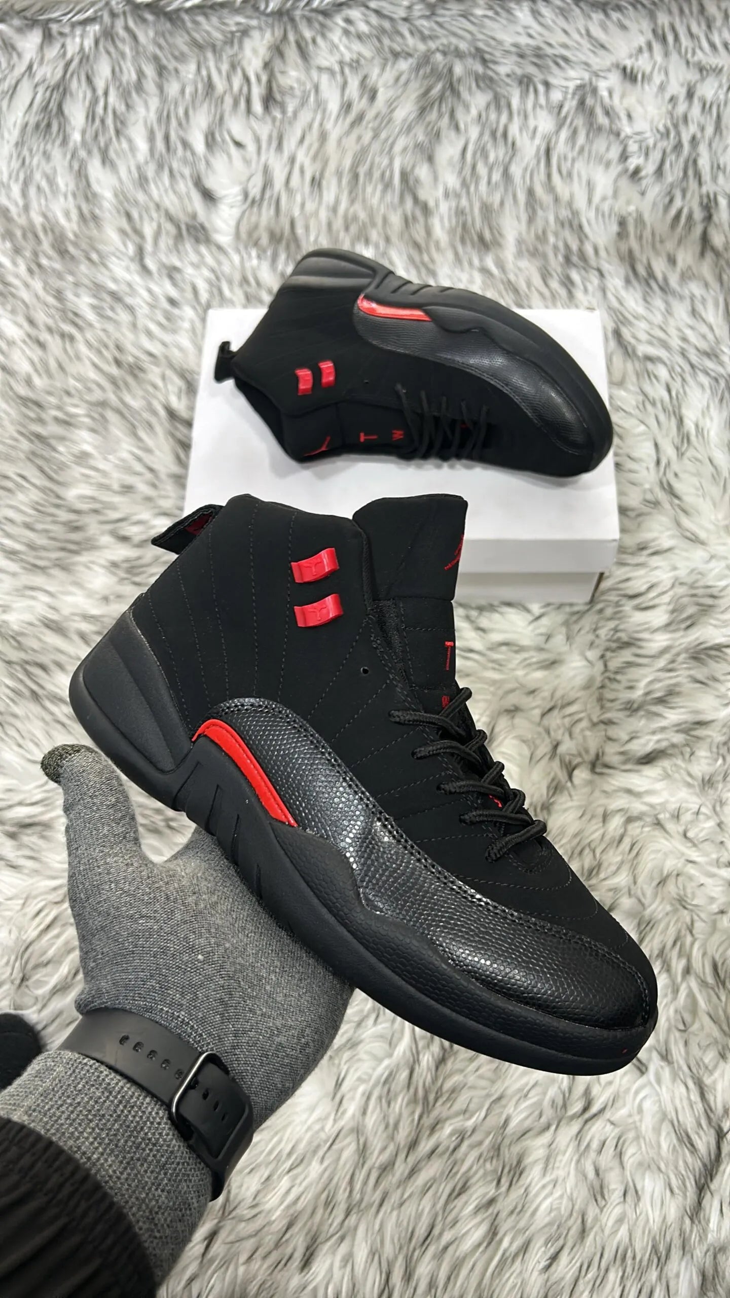Jordan 12 Black Red Rush