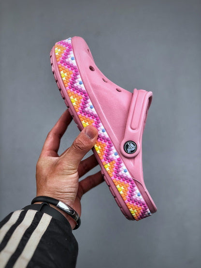 CROCS Classic Crush Marbled Clog ROSE