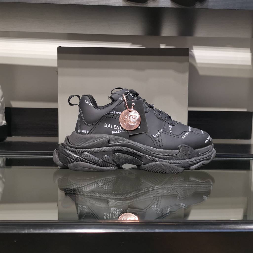 BALENCIAGA TRIPLE S x NOIR MONOGRAM