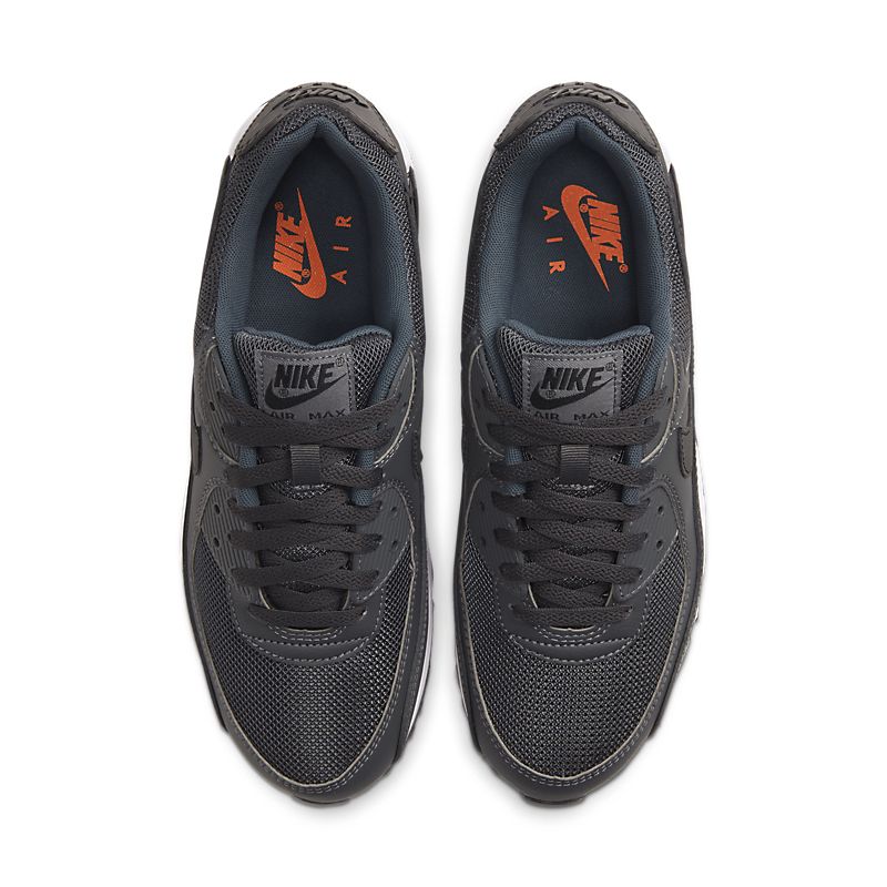 Nike Air Max 90 Iron Grey Black Total Orange
