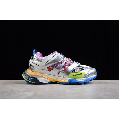 BALENCIAGA TRACK 3.0 x LEATHER FREE WHITE SILVER MULTI