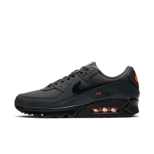Nike Air Max 90 Iron Grey Noir Total Orange