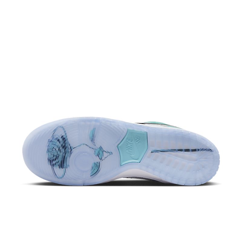 NIKE Dunk Low QS April Racer Blue/Metallic Silver-White