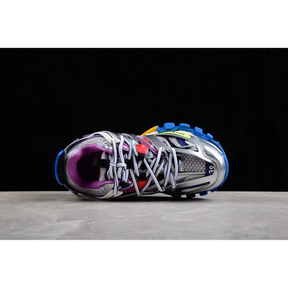 BALENCIAGA TRACK 3.0 x LEATHER FREE WHITE SILVER MULTI
