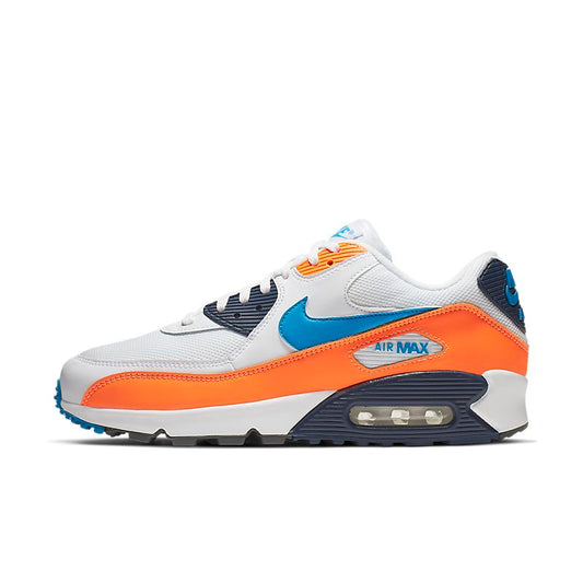 Nike Air Max 90 Blanc Photo Bleu Orange Total