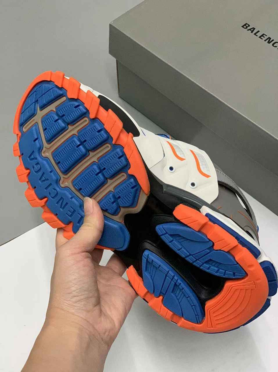 BALENCIAGA TRACK 3.0 x ORANGE BLANC BLEUE