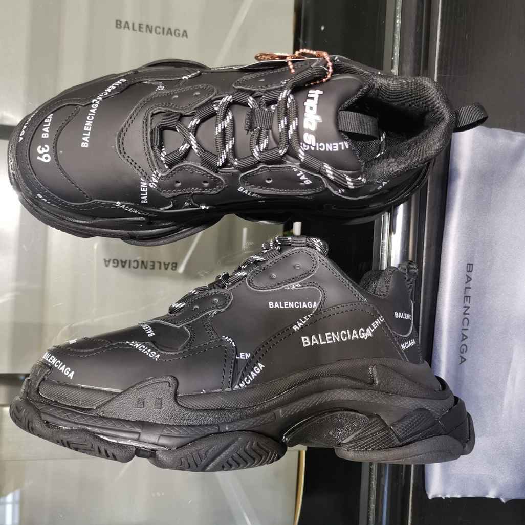 BALENCIAGA TRIPLE S x NOIR MONOGRAM