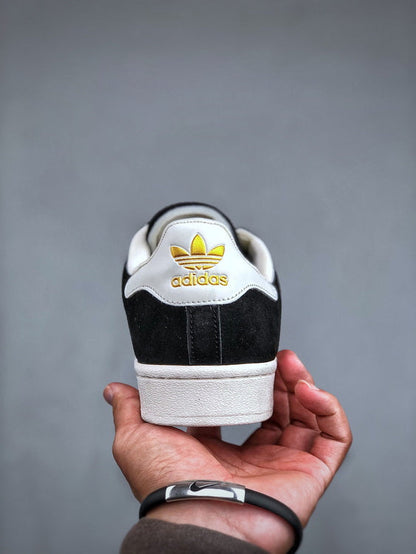 Adidas Superstar – Black Suede & White Stripes