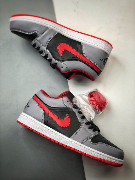 Air Jordan 1 Low "Shadow Toe Gym Red"