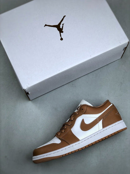 Air Jordan 1 Low "brown and white"