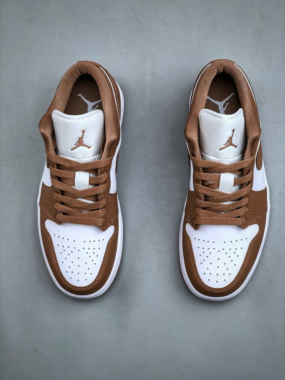 Air Jordan 1 Low "brown and white"