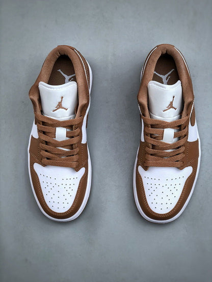 Air Jordan 1 Low "brown and white"