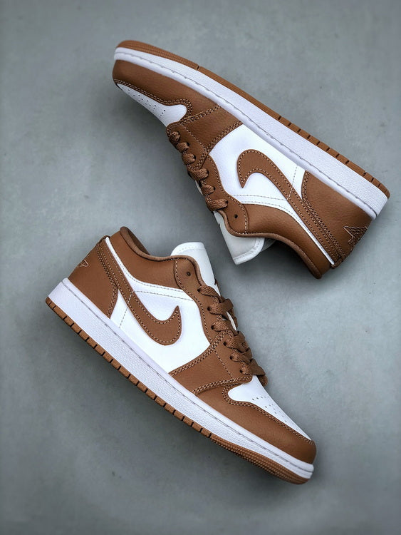 Air Jordan 1 Low "brown and white"