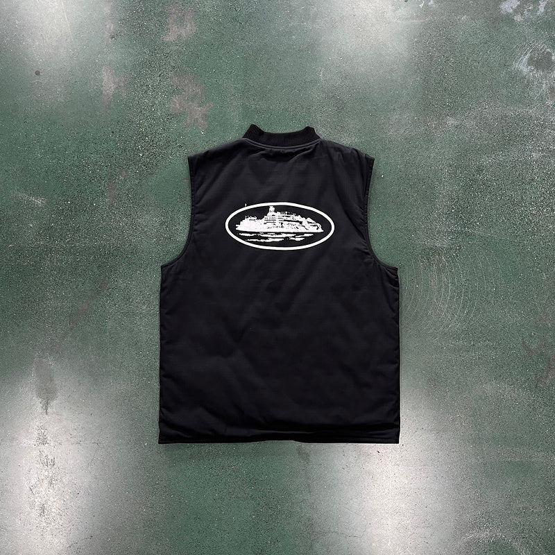 GILET MATELASSÉ CORTEIZ GUERILLAZ NOIR