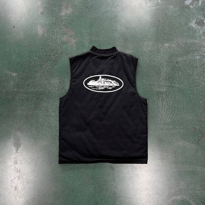 GILET MATELASSÉ CORTEIZ GUERILLAZ NOIR