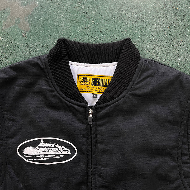 GILET MATELASSÉ CORTEIZ GUERILLAZ NOIR