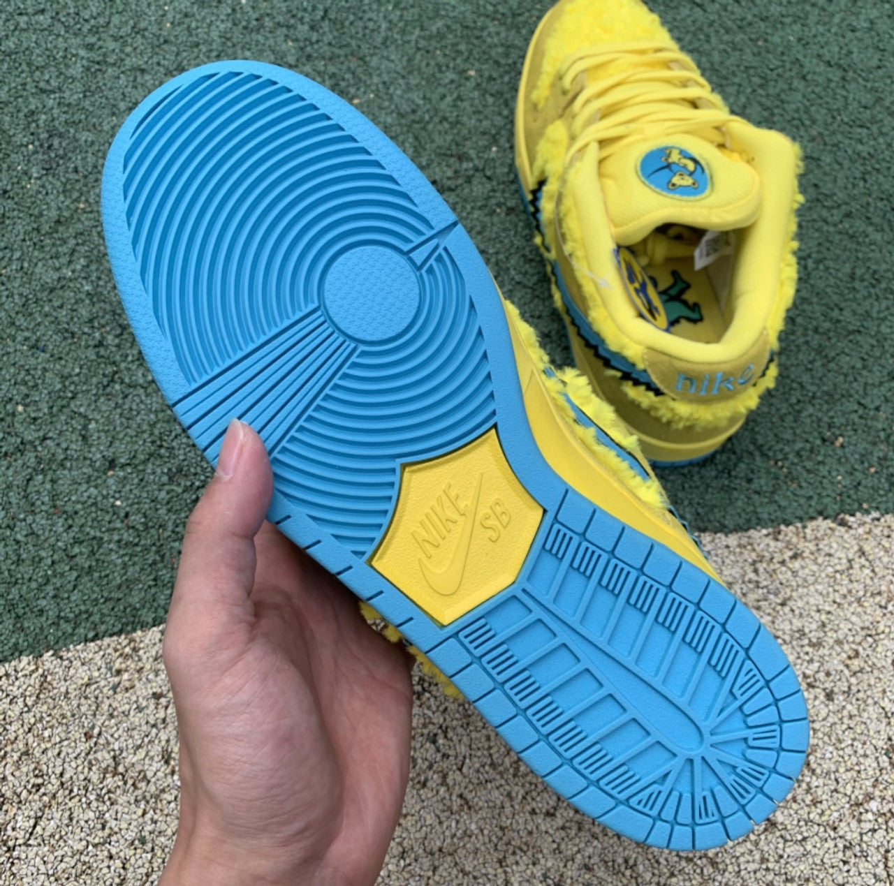 SB Dunk Low Pro x Grateful Dead Bears Opti Yellow