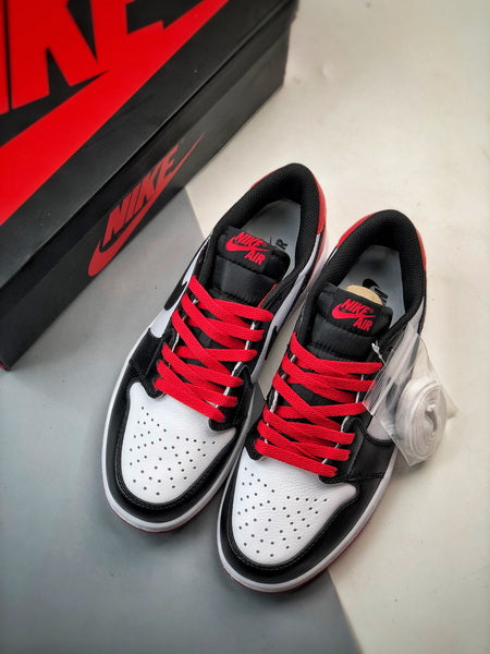 Jordan 1 Black Toe à tige basse rétro originale 2023