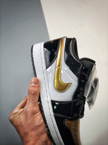 Jordan 1 Low ALT Noir Metallic Doré Blanc