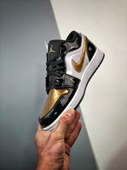 Jordan 1 Low ALT Noir Metallic Doré Blanc
