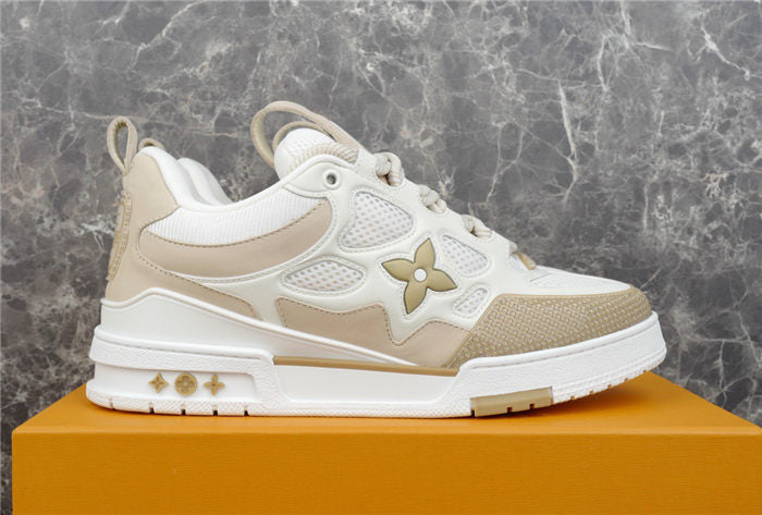 LOUIS VUITTON SKATE SNEAKER BEIGE WHITE