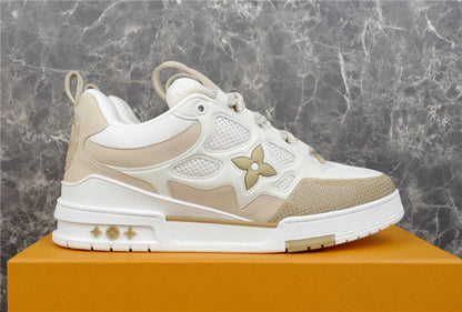 LOUIS VUITTON SKATE SNEAKER BEIGE WHITE