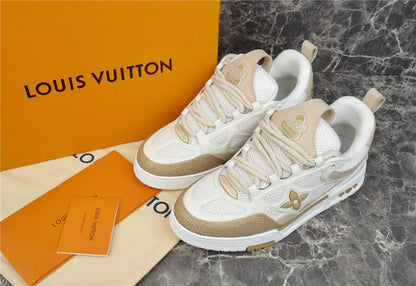 LOUIS VUITTON SKATE SNEAKER BEIGE WHITE