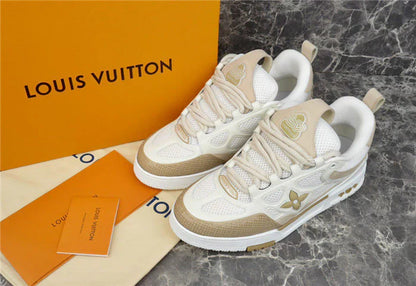 LOUIS VUITTON SKATE SNEAKER BEIGE BLANC