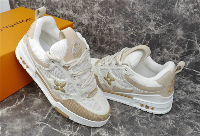 LOUIS VUITTON SKATE SNEAKER BEIGE WHITE