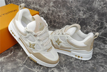 LOUIS VUITTON SKATE SNEAKER BEIGE WHITE