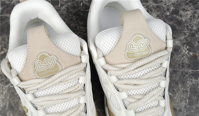 LOUIS VUITTON SKATE SNEAKER BEIGE WHITE
