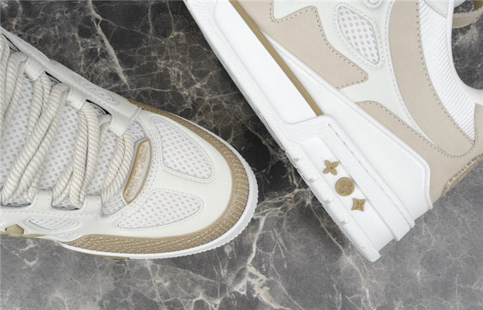 LOUIS VUITTON SKATE SNEAKER BEIGE WHITE