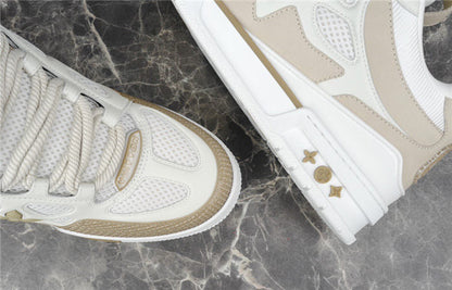 LOUIS VUITTON SKATE SNEAKER BEIGE WHITE