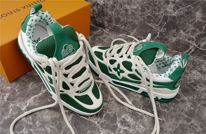 LOUIS VUITTON SKATE SNEAKER GREEN WHITE