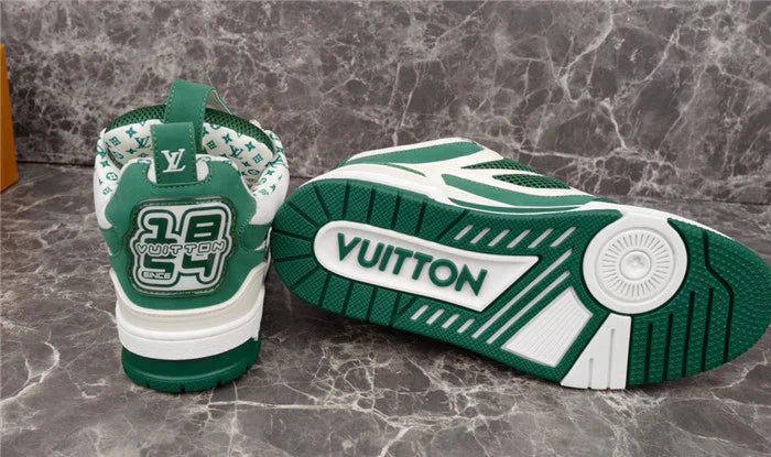 LOUIS VUITTON SKATE SNEAKER VERT BLANC