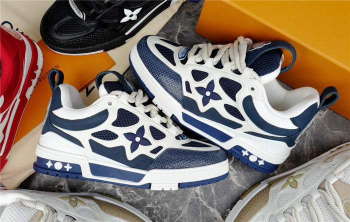 LOUIS VUITTON SKATE SNEAKER MARINE WHITE
