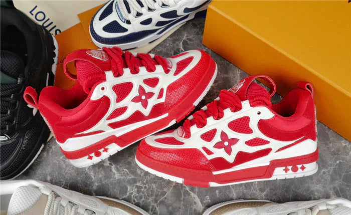 LOUIS VUITTON SKATE SNEAKER ROUGE ET BLANC