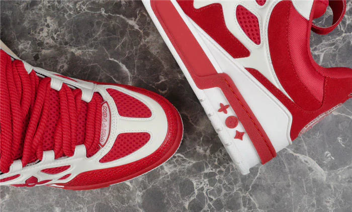 LOUIS VUITTON SKATE SNEAKER ROUGE ET BLANC