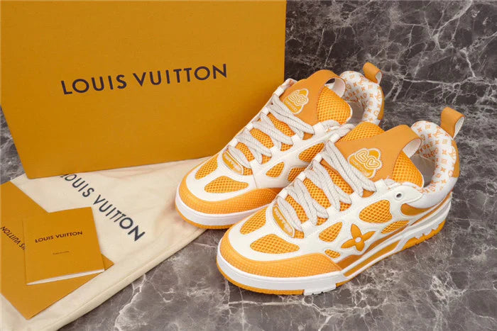 LOUIS VUITTON SKATE SNEAKER JAUNE BLANC