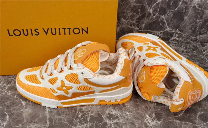 LOUIS VUITTON SKATE SNEAKER JAUNE BLANC