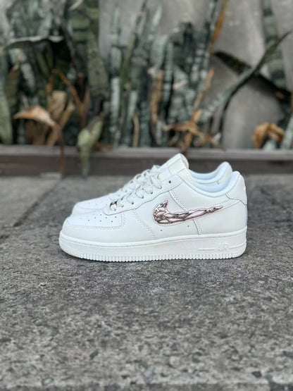 Nike Air Force 1 Low "Liquid Metal pink Swoosh"