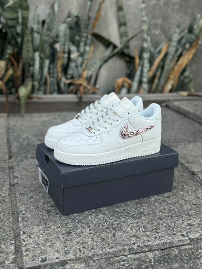 Nike Air Force 1 Low "Liquid Metal pink Swoosh"