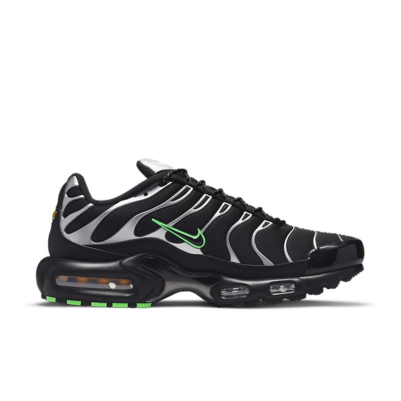 Nike Air Max Plus Noir Vert Strike Metallic Argenté