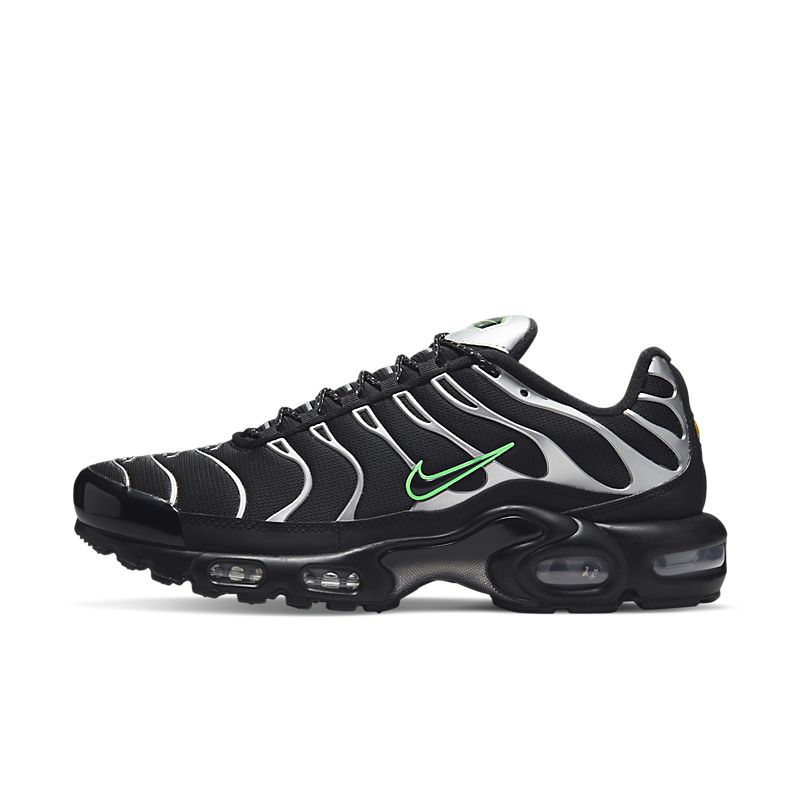 Nike Air Max Plus Noir Vert Strike Metallic Argenté