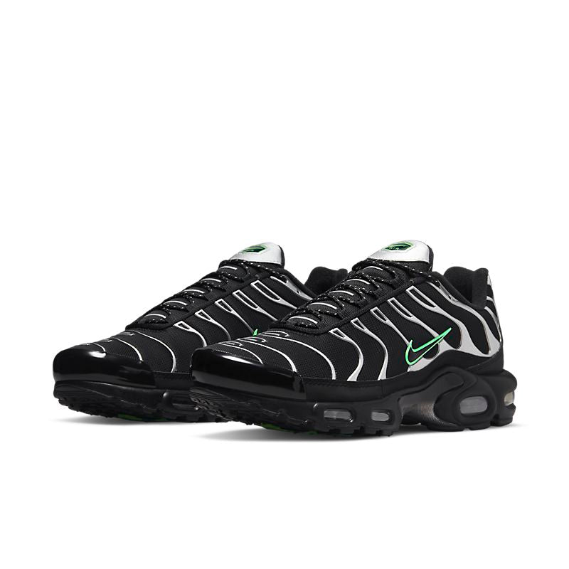 Nike Air Max Plus Noir Vert Strike Metallic Argenté