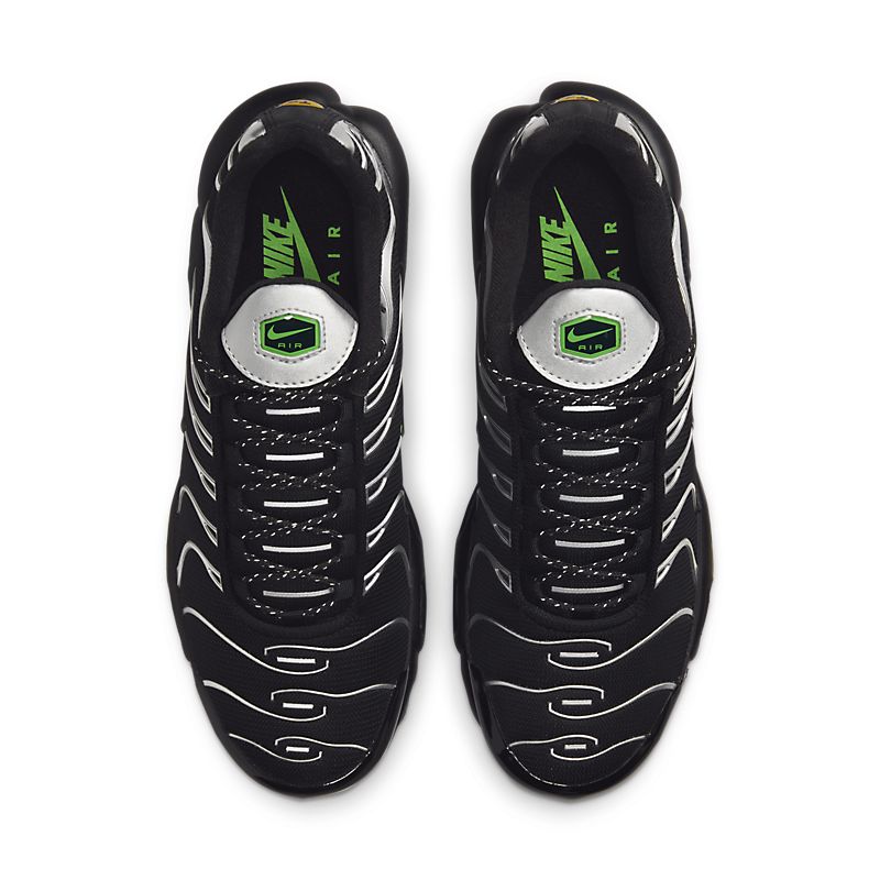 Nike Air Max Plus Noir Vert Strike Metallic Argenté