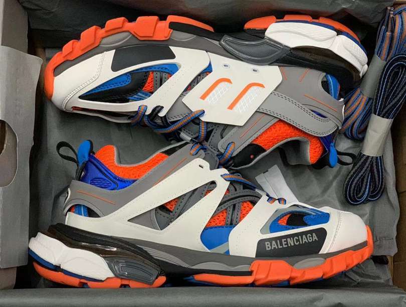 BALENCIAGA TRACK 3.0 x ORANGE BLANC BLEUE