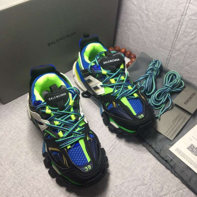 BALENCIAGA TRACK 3.0 x VERT BLEUE