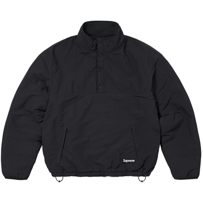 Supreme POLARTEC SHEARLING REVERSIBLE PULLOVER BLACK