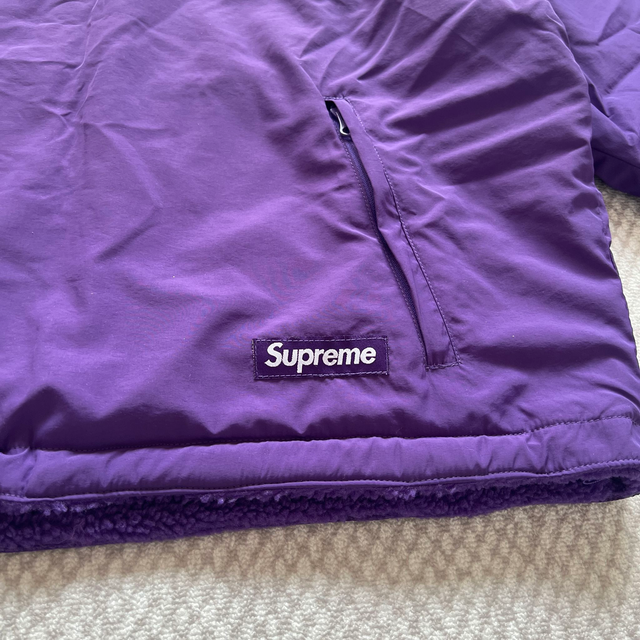 Supreme POLARTEC SHEARLING REVERSIBLE PULLOVER PURPLE